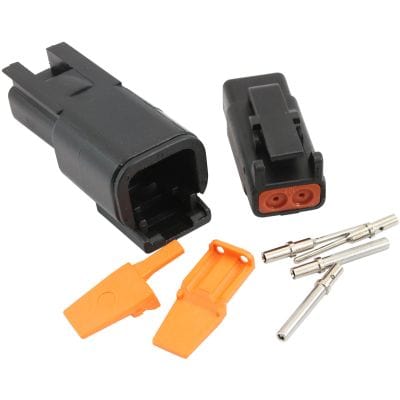 Aeroflow Performance Electrical Aeroflow WeatherTight DTM 2 PinConnector AF49-9102 SR