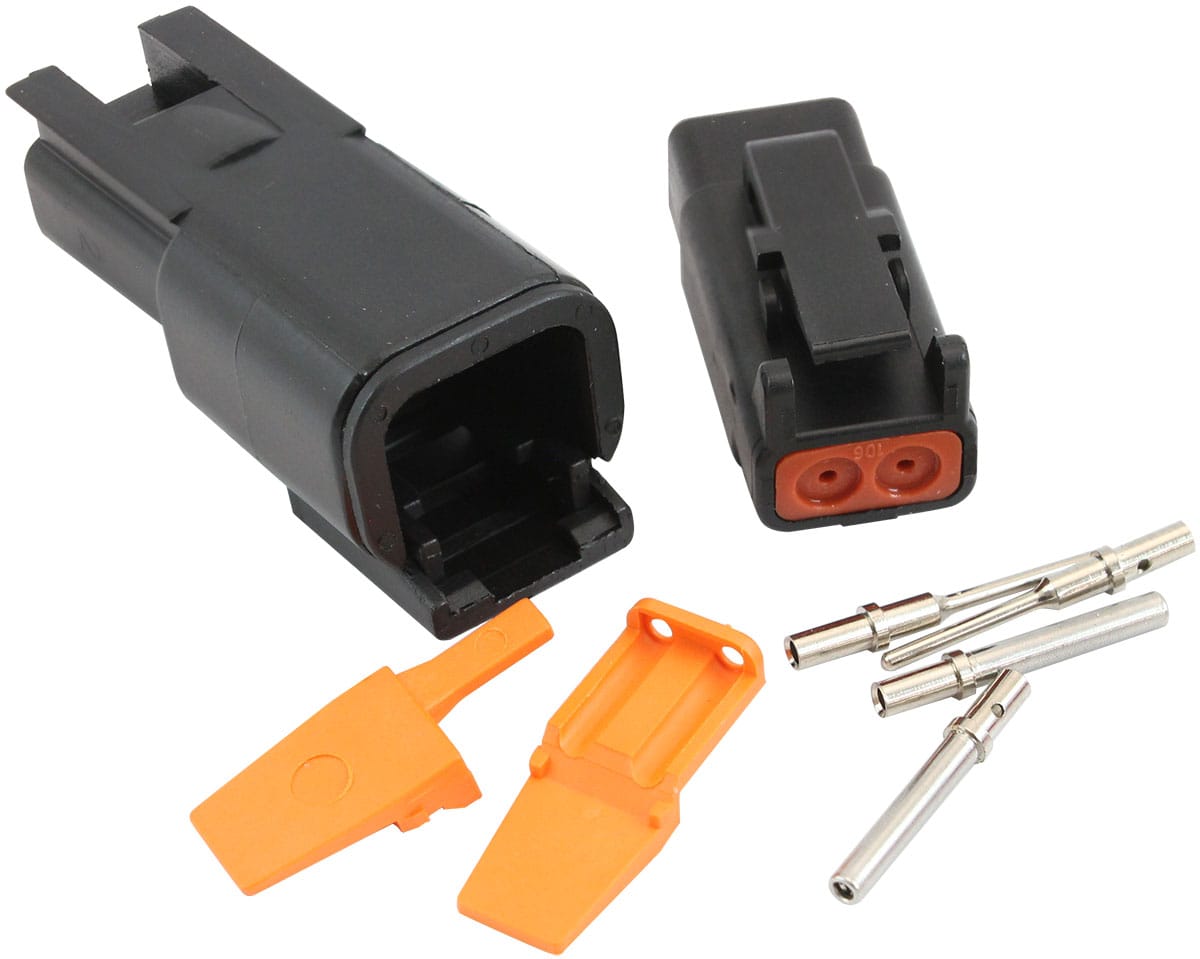 Aeroflow Performance Electrical Aeroflow WeatherTight DTM 2 PinConnector AF49-9102 SR