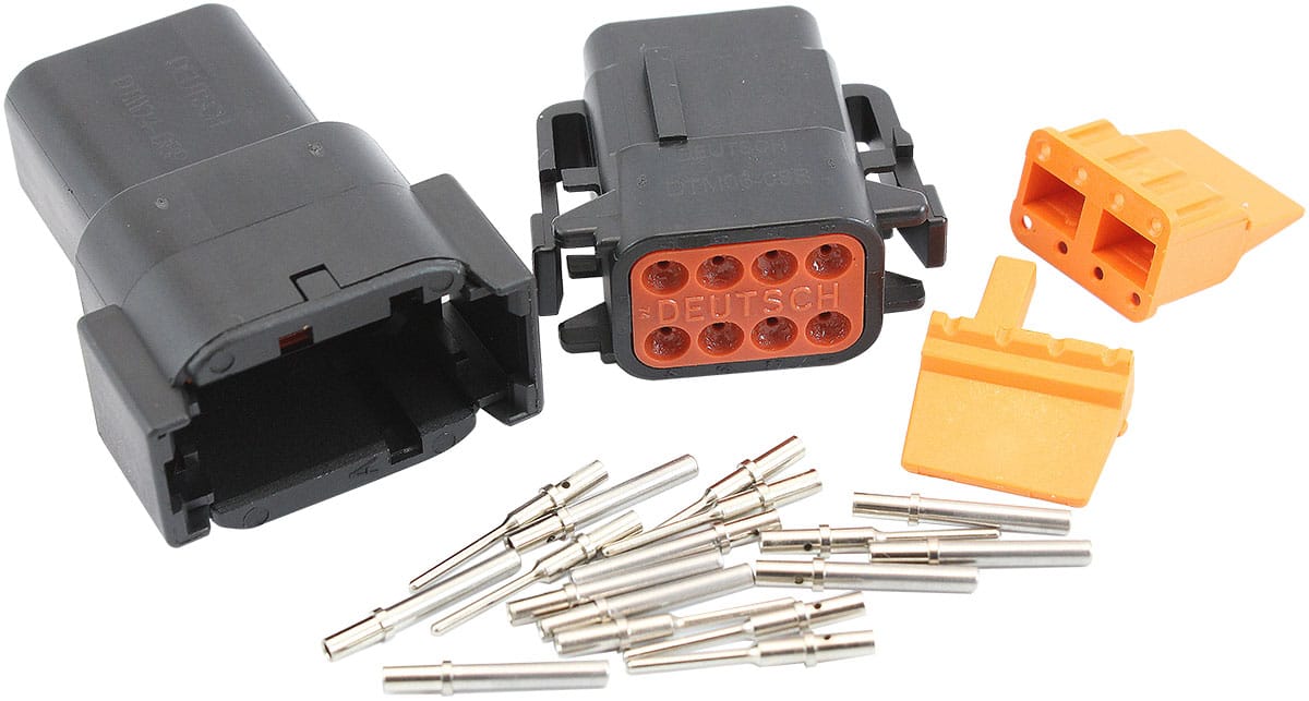 Aeroflow Performance Electrical Aeroflow WeatherTight DTM 8 PinConnector AF49-9108 SR