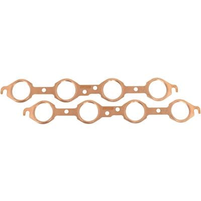 Aeroflow Performance Exhaust Aeroflow GM LS Round Port Copper Embossed Exhaust Gaskets AF1854-1004 SR