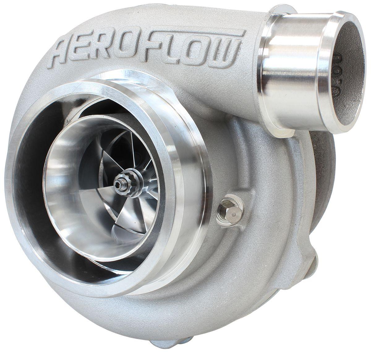 Aeroflow Performance External Wastegate, T3 Inlet Flange, V-Band Exhaust Flange Aeroflow BOOSTED 5455 .63 Turbocharger 650HP, Natural Cast Finish AF8005-3000 SR