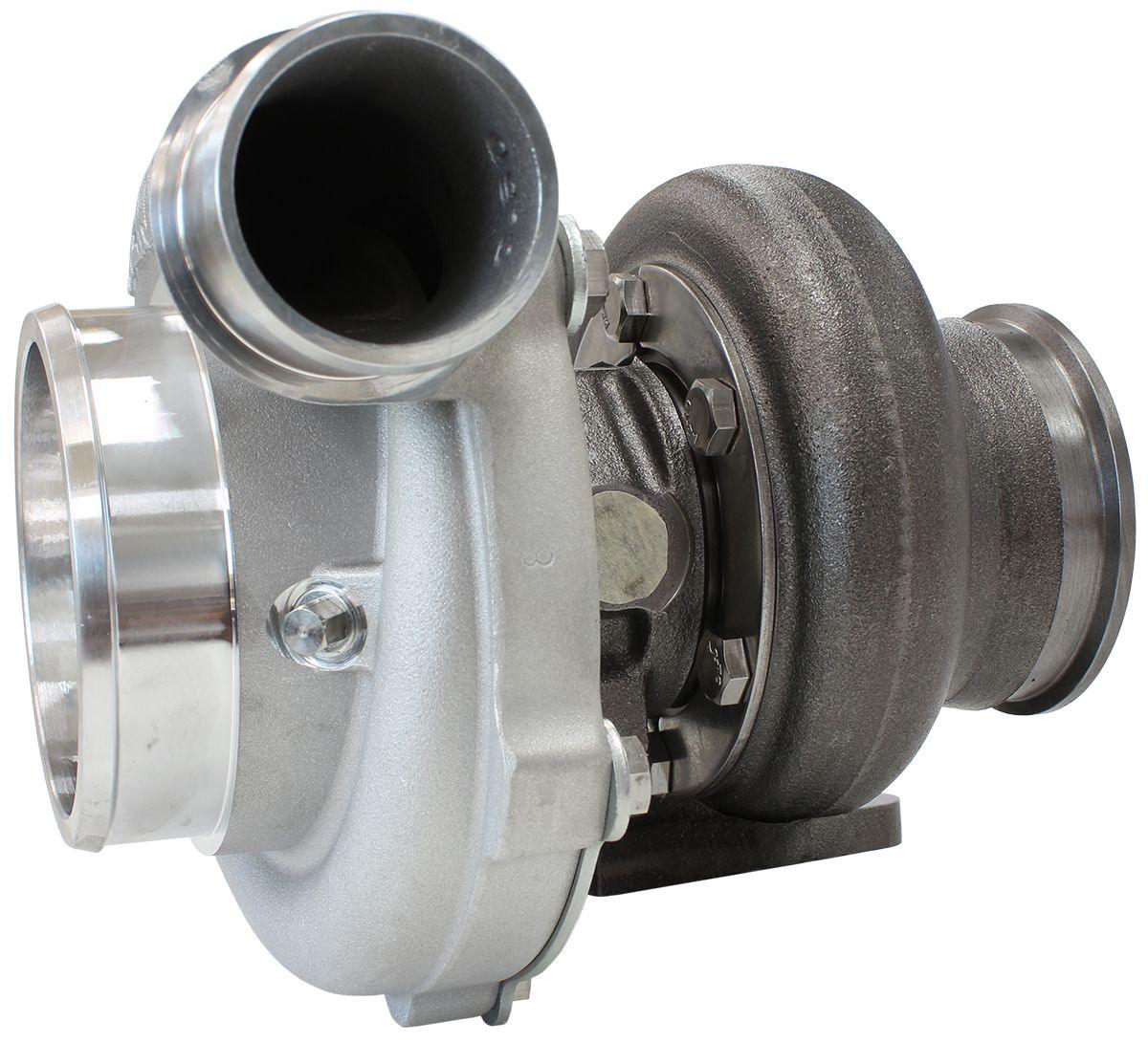 Aeroflow Performance External Wastegate, T3 Inlet Flange, V-Band Exhaust Flange Aeroflow BOOSTED 5455 .63 Turbocharger 650HP, Natural Cast Finish AF8005-3000 SR