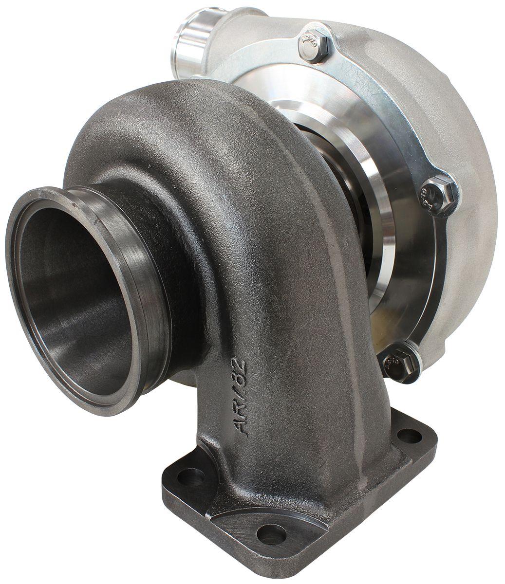 Aeroflow Performance External Wastegate, T3 Inlet Flange, V-Band Exhaust Flange Aeroflow BOOSTED 5855 .82 Turbocharger 750HP, Natural Cast Finish AF8005-3006 SR