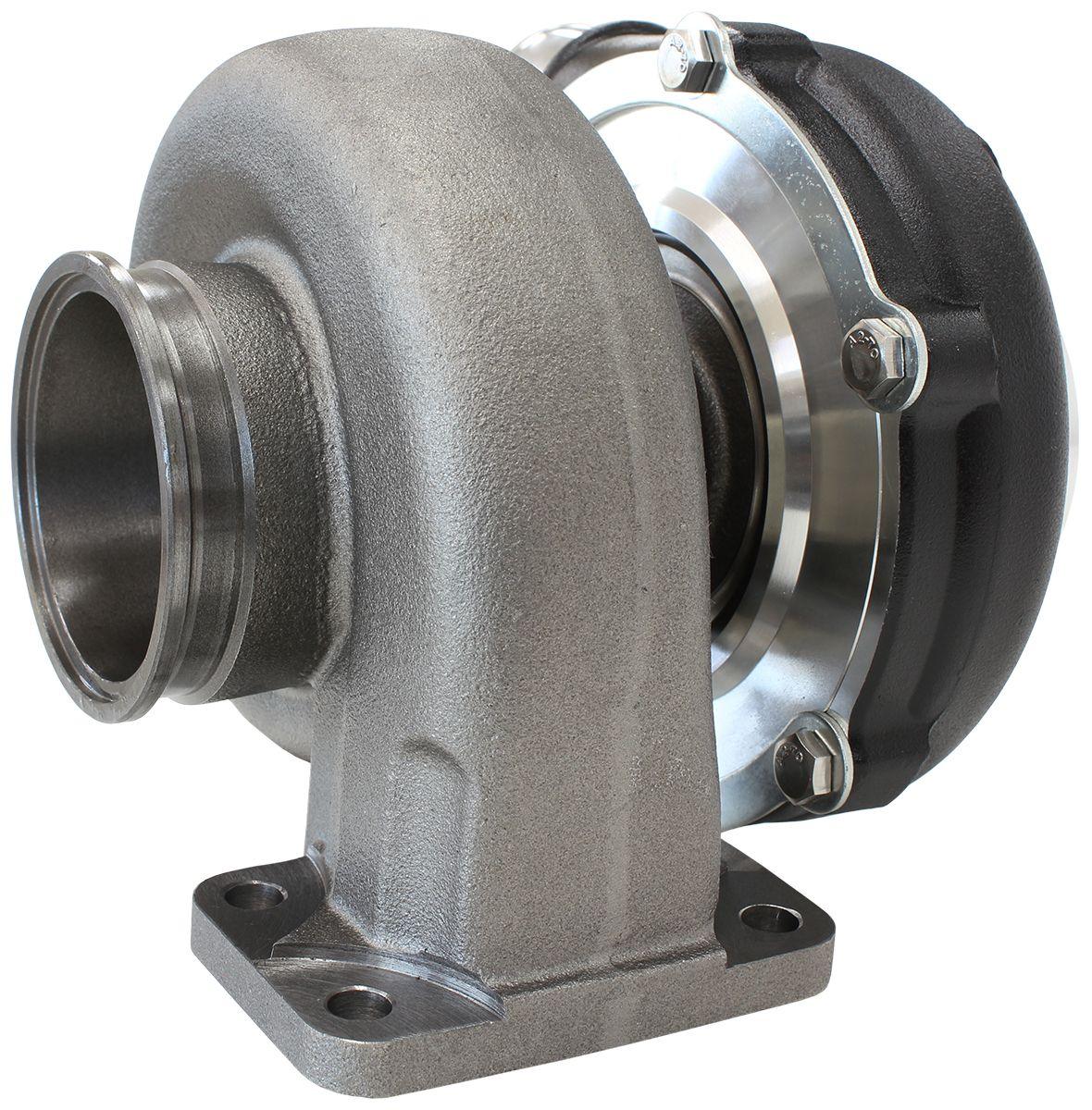 Aeroflow Performance External Wastegate, T3 Inlet Flange, V-Band Exhaust Flange Aeroflow BOOSTED 5862 1.06 Turbocharger 750HP, Hi Temp Black Finish AF8005-3012BLK SR