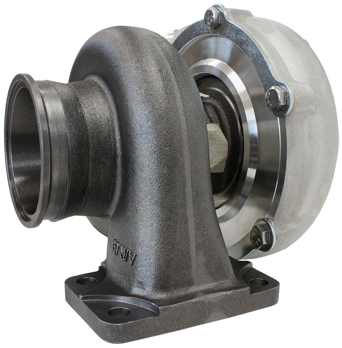 Aeroflow Performance External Wastegate, T3 Inlet Flange, V-Band Exhaust Flange Aeroflow BOOSTED 5862 .63 Turbocharger 750HP, Natural Cast Finish AF8005-3010 SR