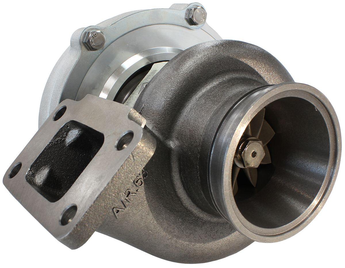 Aeroflow Performance External Wastegate, T3 Inlet Flange, V-Band Exhaust Flange Aeroflow BOOSTED 5862 .63 Turbocharger 750HP, Natural Cast Finish AF8005-3010 SR