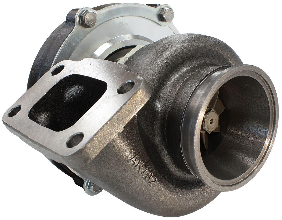 Aeroflow Performance External Wastegate, T3 Inlet Flange, V-Band Exhaust Flange Aeroflow BOOSTED 5862 .82 Turbocharger 750HP, Hi Temp Black Finish AF8005-3011BLK SR