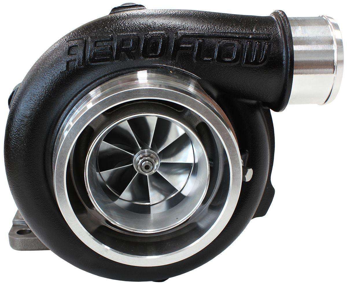 Aeroflow Performance External Wastegate, T3 Inlet Flange, V-Band Exhaust Flange Aeroflow BOOSTED 5862 .82 Turbocharger 750HP, Hi Temp Black Finish AF8005-3011BLK SR