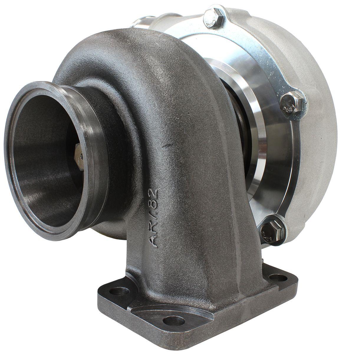 Aeroflow Performance External Wastegate, T3 Inlet Flange, V-Band Exhaust Flange Aeroflow BOOSTED 5862 .82 Turbocharger 750HP, Natural Cast Finish AF8005-3011 SR