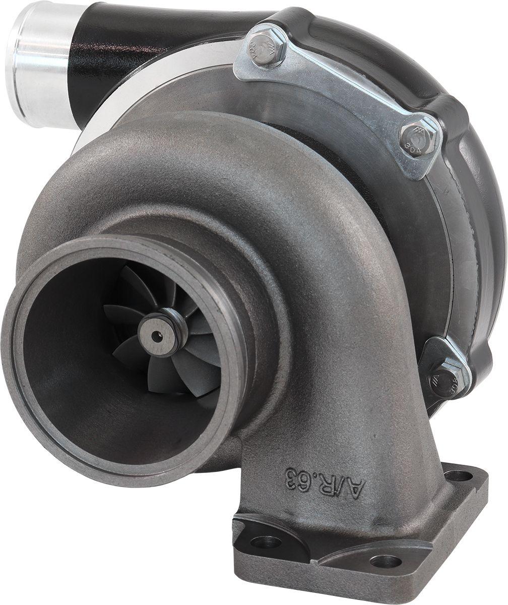 Aeroflow Performance External Wastegate, T3 Inlet Flange, V-Band Exhaust Flange Aeroflow BOOSTED 6255 .83 Turbocharger 900HP, Hi Temp Black Finish AF8005-3052BLK SR
