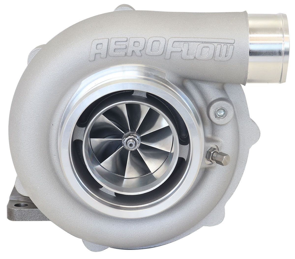 Aeroflow Performance External Wastegate, T3 Inlet Flange, V-Band Exhaust Flange Aeroflow BOOSTED 6255 .83 Turbocharger 900HP, Natural Cast Finish AF8005-3052 SR