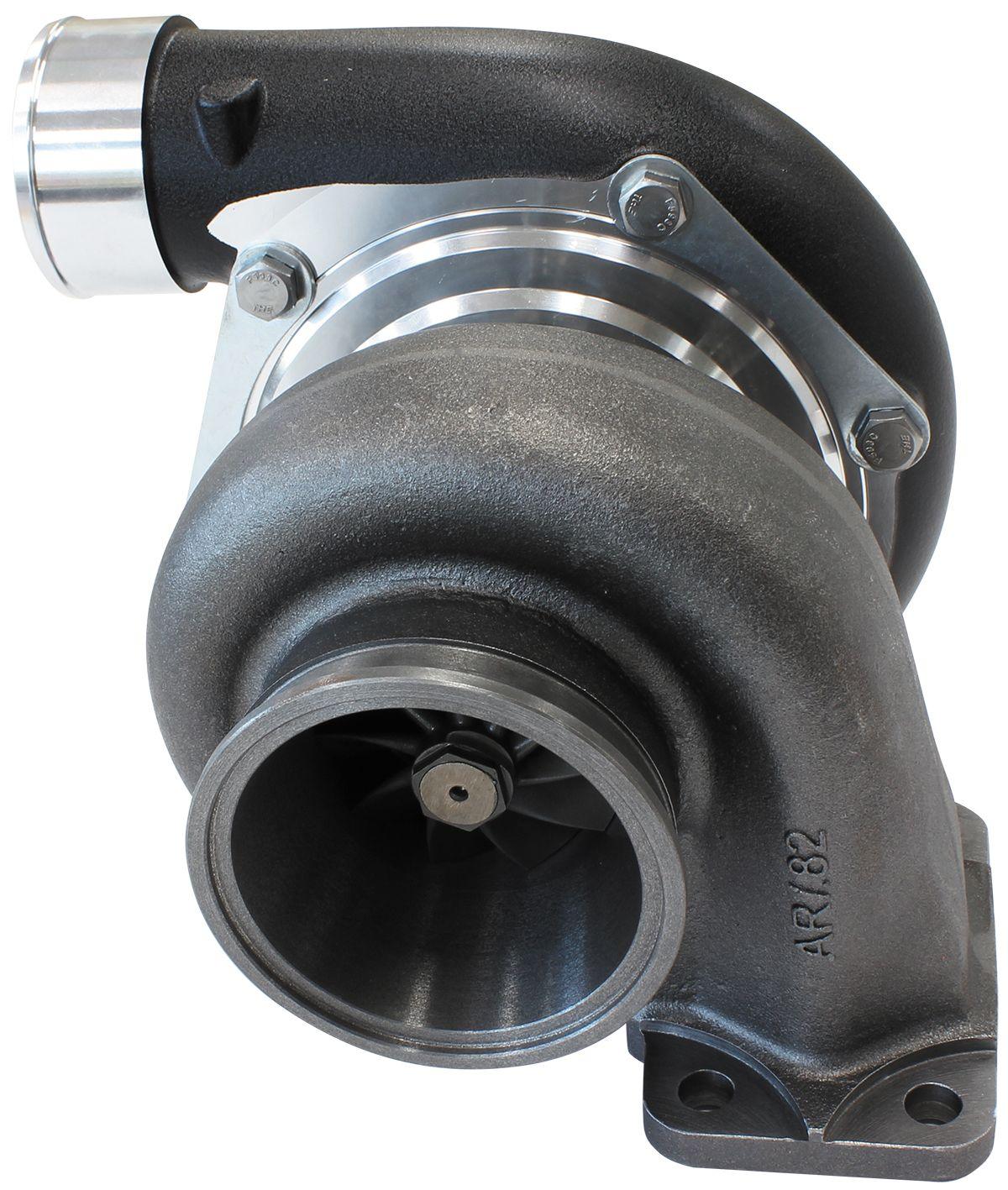 Aeroflow Performance External Wastegate, T3 Inlet Flange, V-Band Exhaust Flange Aeroflow BOOSTED 6662 .82 Turbocharger 900HP, Hi Temp Black Finish AF8005-3016BLK SR