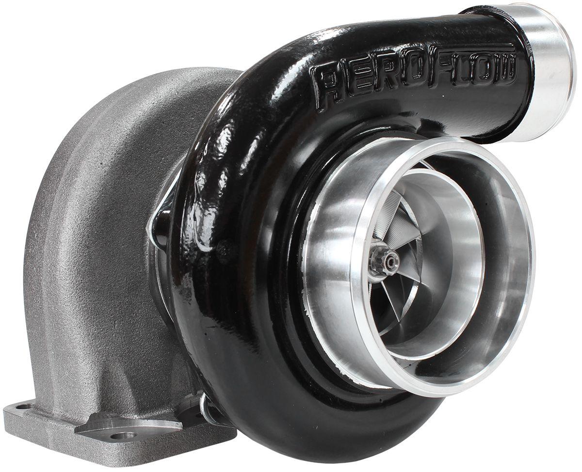 Aeroflow Performance External Wastegate, T3 Inlet Flange, V-Band Exhaust Flange Aeroflow BOOSTED 6762 1.06 Turbocharger 950HP, Hi Temp Black Finish AF8005-3030BLK SR