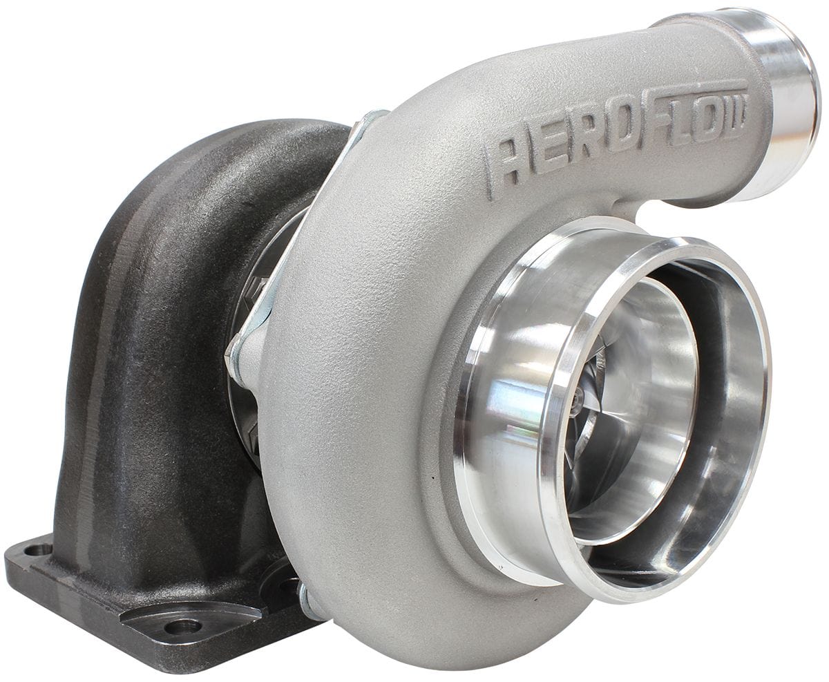 Aeroflow Performance External Wastegate, T3 Inlet Flange, V-Band Exhaust Flange Aeroflow BOOSTED 6762 .82 Turbocharger 950HP, Natural Cast Finish AF8005-3021 SR