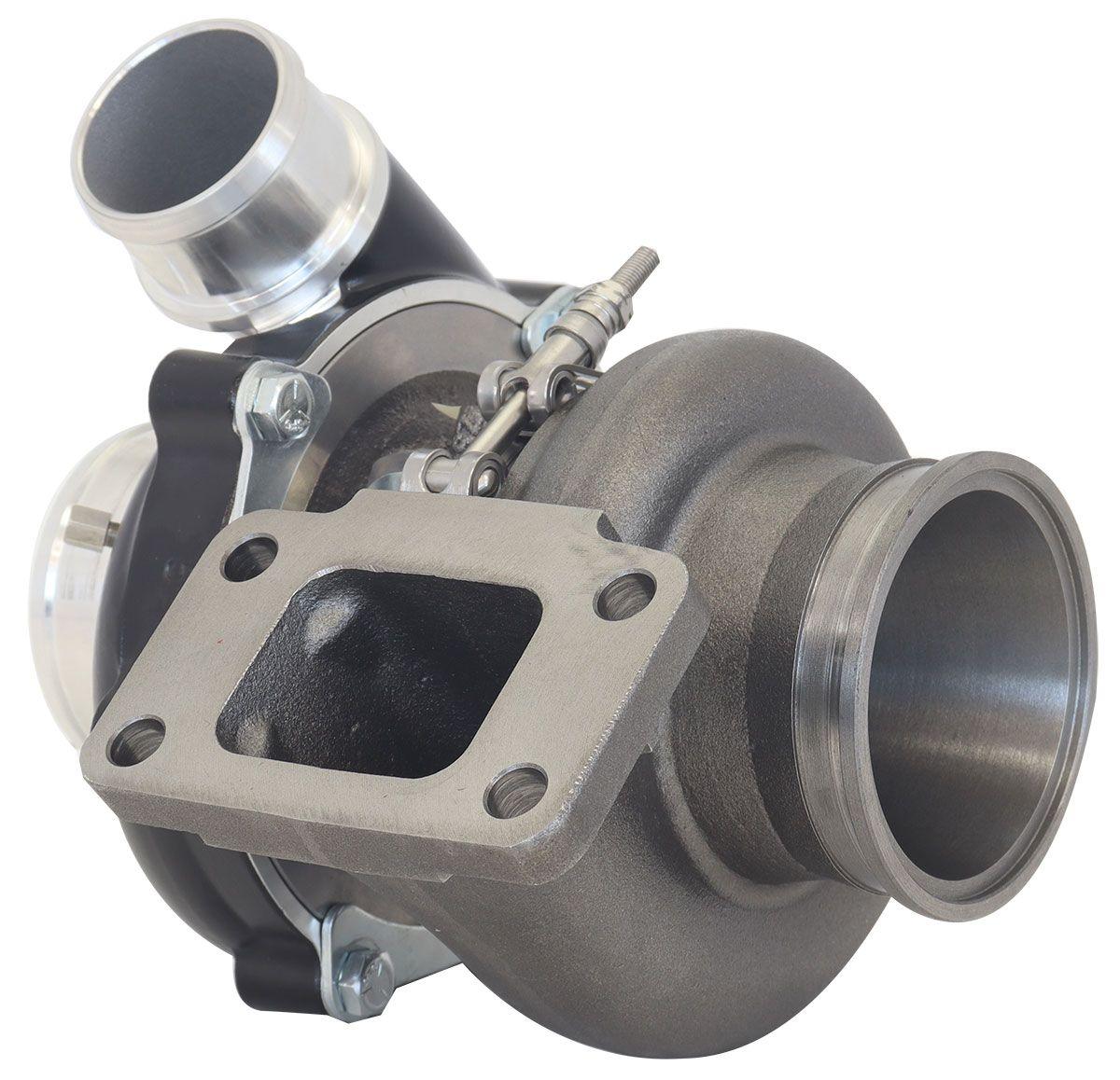 Aeroflow Performance External Wastegate, T3 Inlet Flange, V-Band Exhaust Flange Aeroflow BOOSTED B5455 .61 Turbocharger 660HP, Hi Temp Black Finish AF8005-3035BLK SR