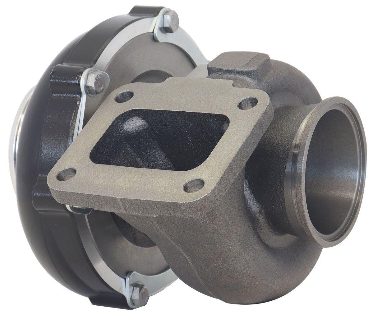 Aeroflow Performance External Wastegate, T4 Inlet Flange, V-Band Exhaust Flange Aeroflow BOOSTED 6262 T4 .82 Turbocharger 900HP, Hi Temp Black Finish AF8005-4053BLK SR