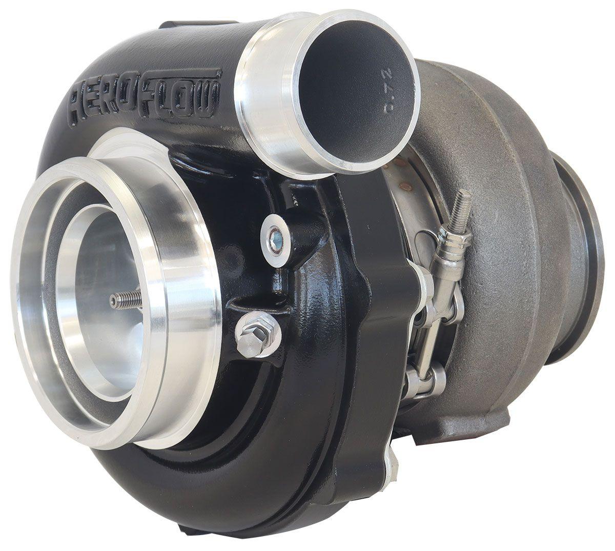 Aeroflow Performance External Wastegate, T4 Inlet Flange, V-Band Exhaust Flange Aeroflow BOOSTED 6262 T4 .82 Turbocharger 900HP, Hi Temp Black Finish AF8005-4053BLK SR