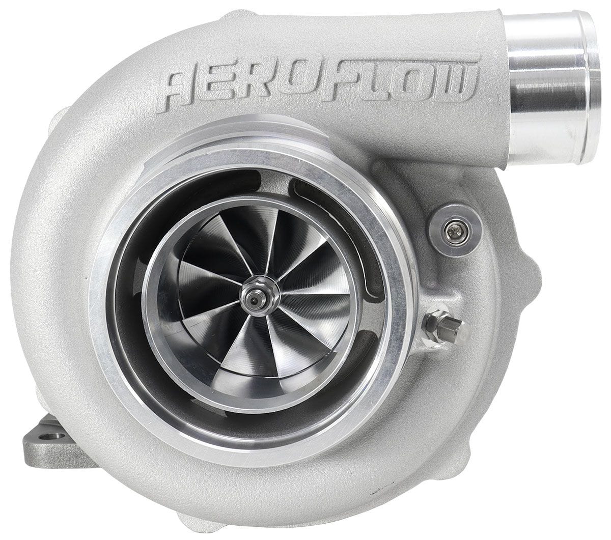 Aeroflow Performance External Wastegate, T4 Inlet Flange, V-Band Exhaust Flange Aeroflow BOOSTED 6262 T4 .82 Turbocharger 900HP, Natural Cast Finish AF8005-4053 SR