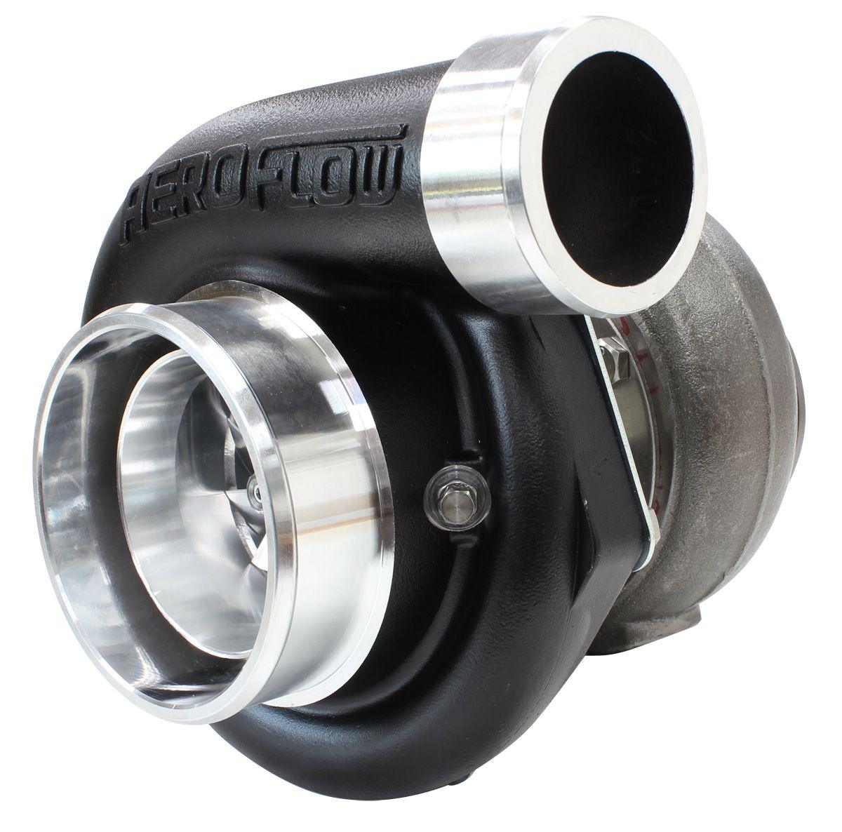 Aeroflow Performance External Wastegate, T4 Inlet Flange, V-Band Exhaust Flange Aeroflow BOOSTED 6762 T4 .82 Turbocharger 950HP, Hi Temp Black Finish AF8005-4022BLK SR