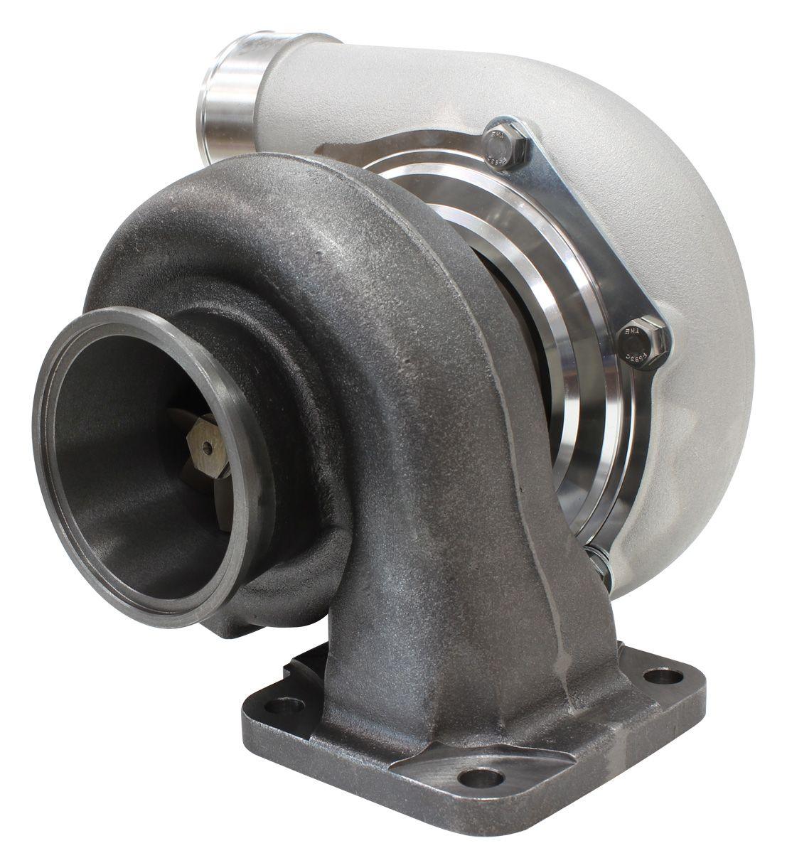 Aeroflow Performance External Wastegate, T4 Inlet Flange, V-Band Exhaust Flange Aeroflow BOOSTED 6762 T4 .82 Turbocharger 950HP, Natural Cast Finish AF8005-4022 SR