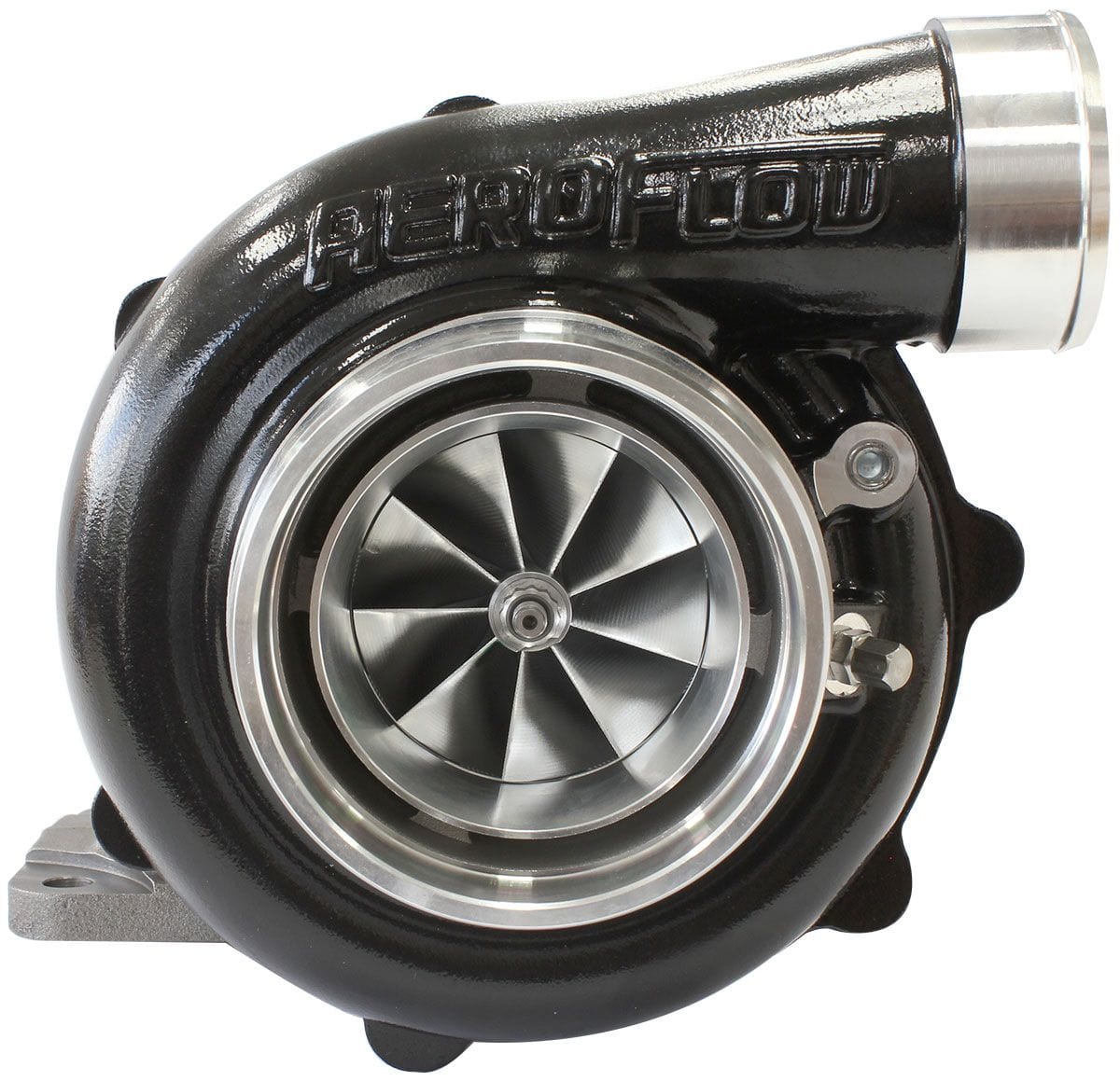 Aeroflow Performance External Wastegate, T4 Inlet Flange, V-Band Exhaust Flange Aeroflow BOOSTED 6862 T4 .82 Turbocharger 1050HP, Hi Temp Black Finish AF8005-4054BLK SR
