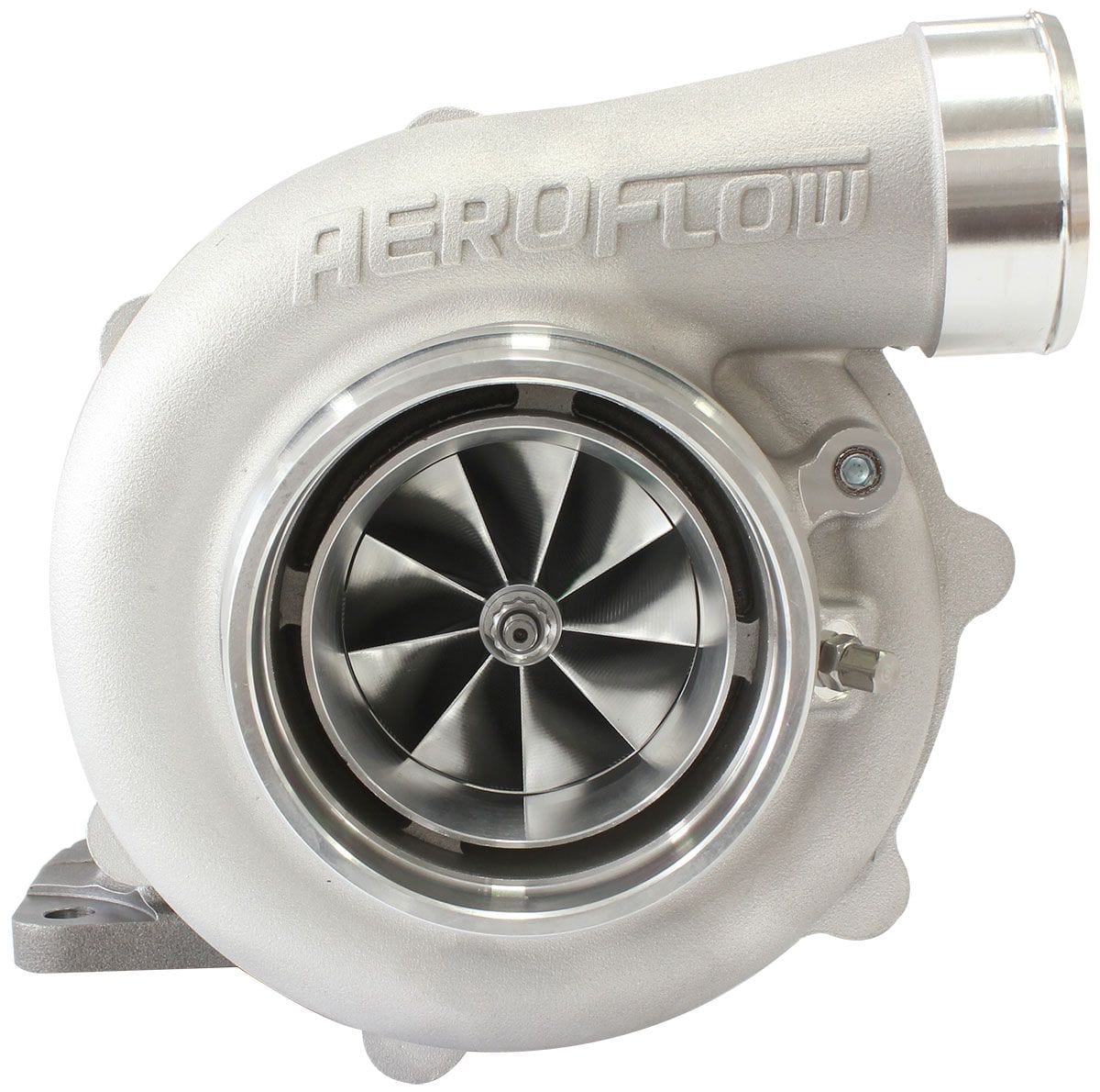 Aeroflow Performance External Wastegate, T4 Inlet Flange, V-Band Exhaust Flange Aeroflow BOOSTED 6862 T4 .82 Turbocharger 1050HP, Natural Cast Finish AF8005-4054 SR