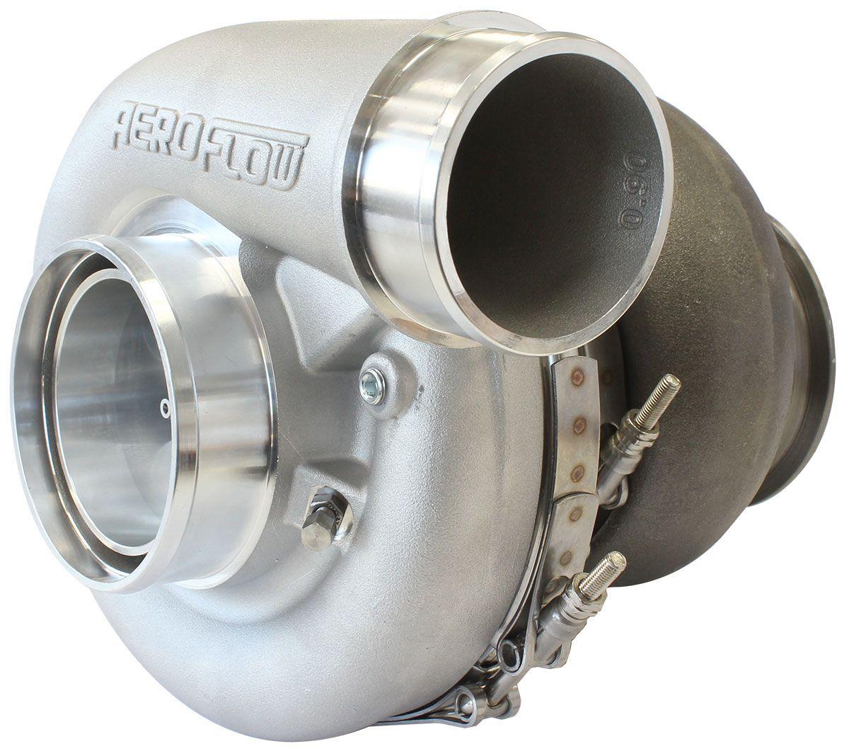 Aeroflow Performance External Wastegate, T4 Inlet Flange, V-Band Exhaust Flange Aeroflow BOOSTED 7375 T4 1.25 Turbocharger 1200HP, Natural Cast Finish AF8005-4042 SR