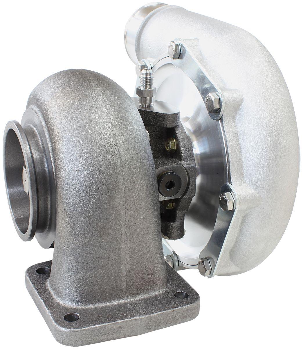 Aeroflow Performance External Wastegate, T4 Inlet Flange, V-Band Exhaust Flange Aeroflow BOOSTED 7875 GEN 1 T4 .96 Turbocharger 1050HP, Natural Cast Finish AF8005-4020 SR