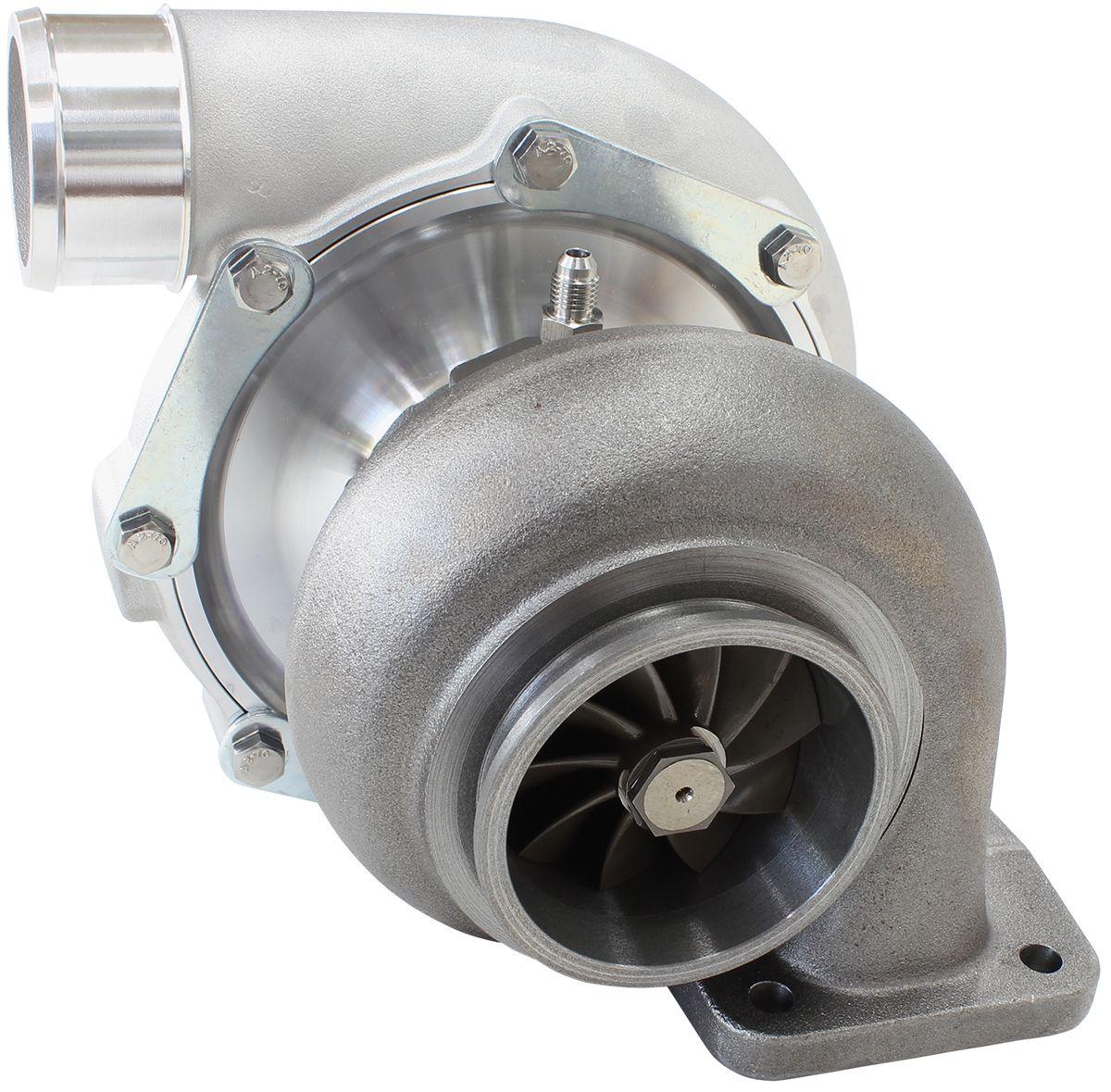 Aeroflow Performance External Wastegate, T4 Inlet Flange, V-Band Exhaust Flange Aeroflow BOOSTED 7875 GEN 1 T4 .96 Turbocharger 1050HP, Natural Cast Finish AF8005-4020 SR