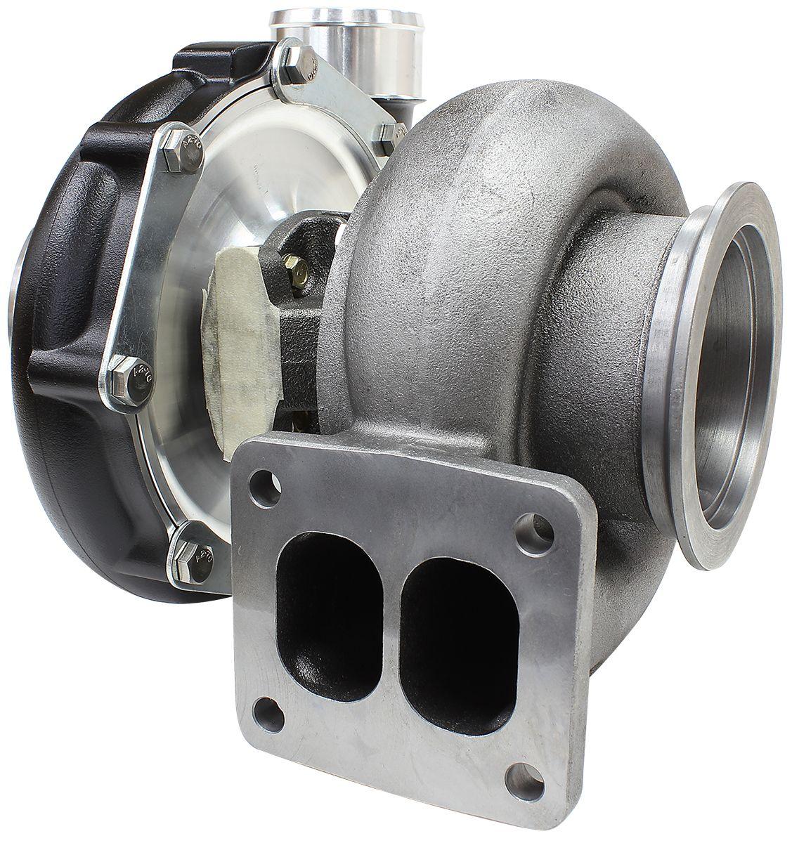 Aeroflow Performance External Wastegate, T4 Inlet Flange, V-Band Exhaust Flange Aeroflow BOOSTED 7875 T4 1.25 Turbocharger 950HP, Hi Temp Black Finish AF8006-4011BLK SR