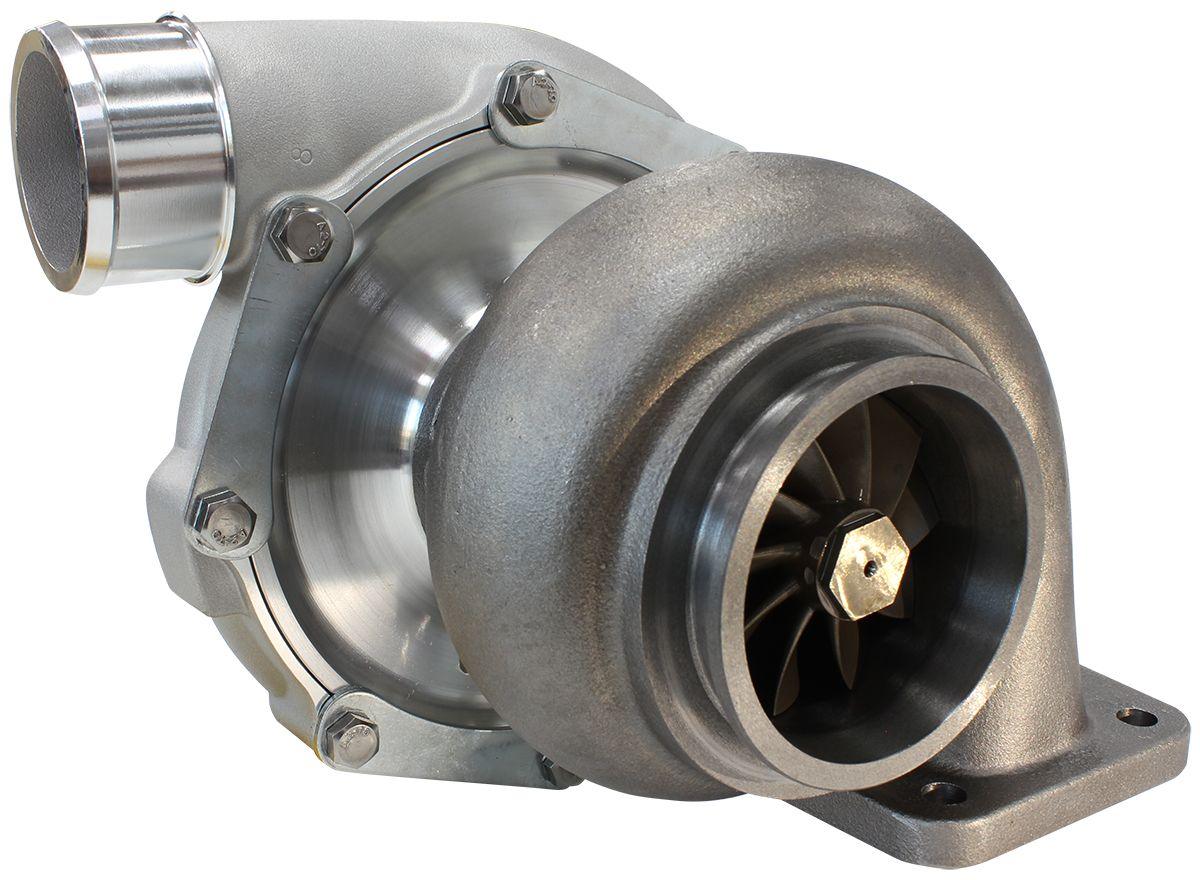 Aeroflow Performance External Wastegate, T4 Inlet Flange, V-Band Exhaust Flange Aeroflow BOOSTED 7875 T4 .96 Turbocharger 950HP, Natural Cast Finish AF8006-4010 SR