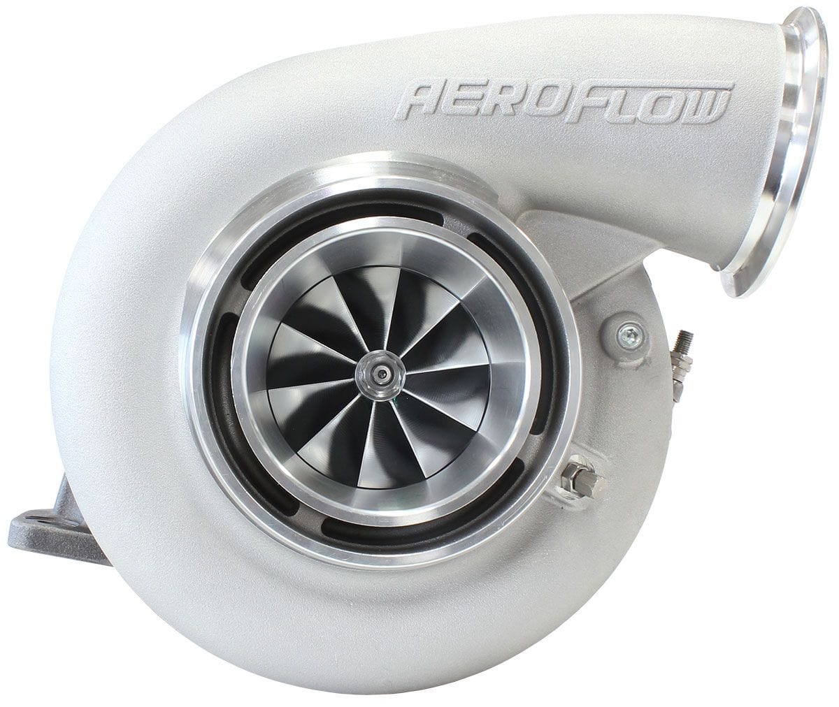 Aeroflow Performance External Wastegate, T4 Inlet Flange, V-Band Exhaust Flange Aeroflow BOOSTED 7975 T4 1.15 Turbocharger 1450HP, Natural Cast Finish AF8005-4041 SR