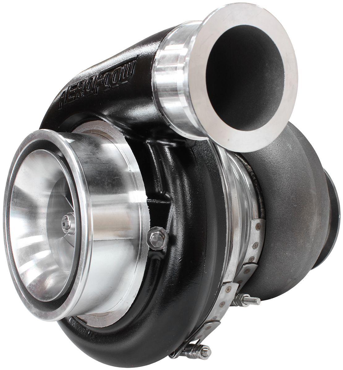 Aeroflow Performance External Wastegate, T4 Twin Entry Inlet Flange, V-Band Exhaust Flange Aeroflow BOOSTED 7588 T4 1.25 Turbocharger 1500HP, Hi Temp Black Finish AF8005-4027BLK SR
