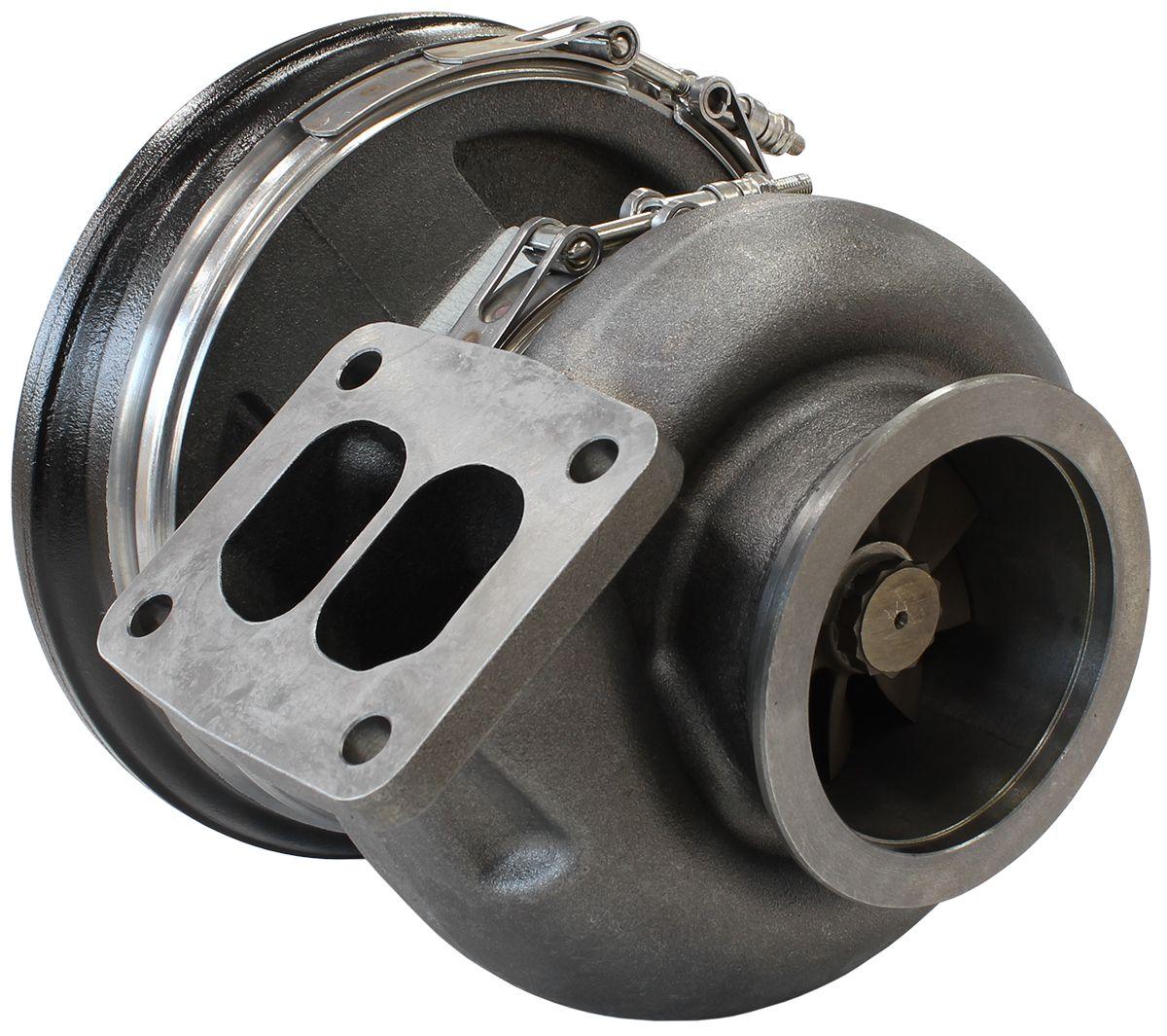 Aeroflow Performance External Wastegate, T4 Twin Entry Inlet Flange, V-Band Exhaust Flange Aeroflow BOOSTED 7588 T4 1.25 Turbocharger 1500HP, Hi Temp Black Finish AF8006-4027BLK SR