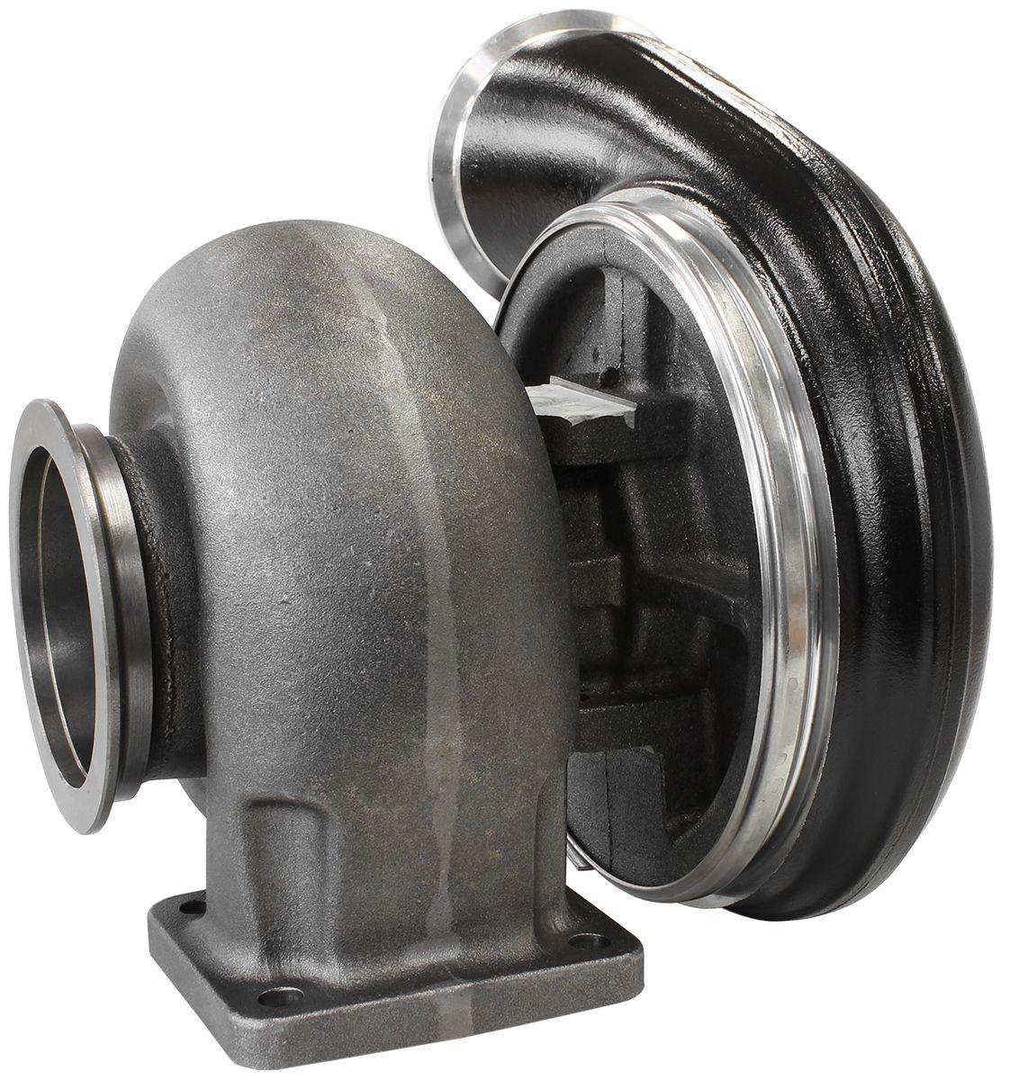 Aeroflow Performance External Wastegate, T4 Twin Entry Inlet Flange, V-Band Exhaust Flange Aeroflow BOOSTED 7588 T4 1.25 Turbocharger 1500HP, Hi Temp Black Finish AF8006-4027BLK SR