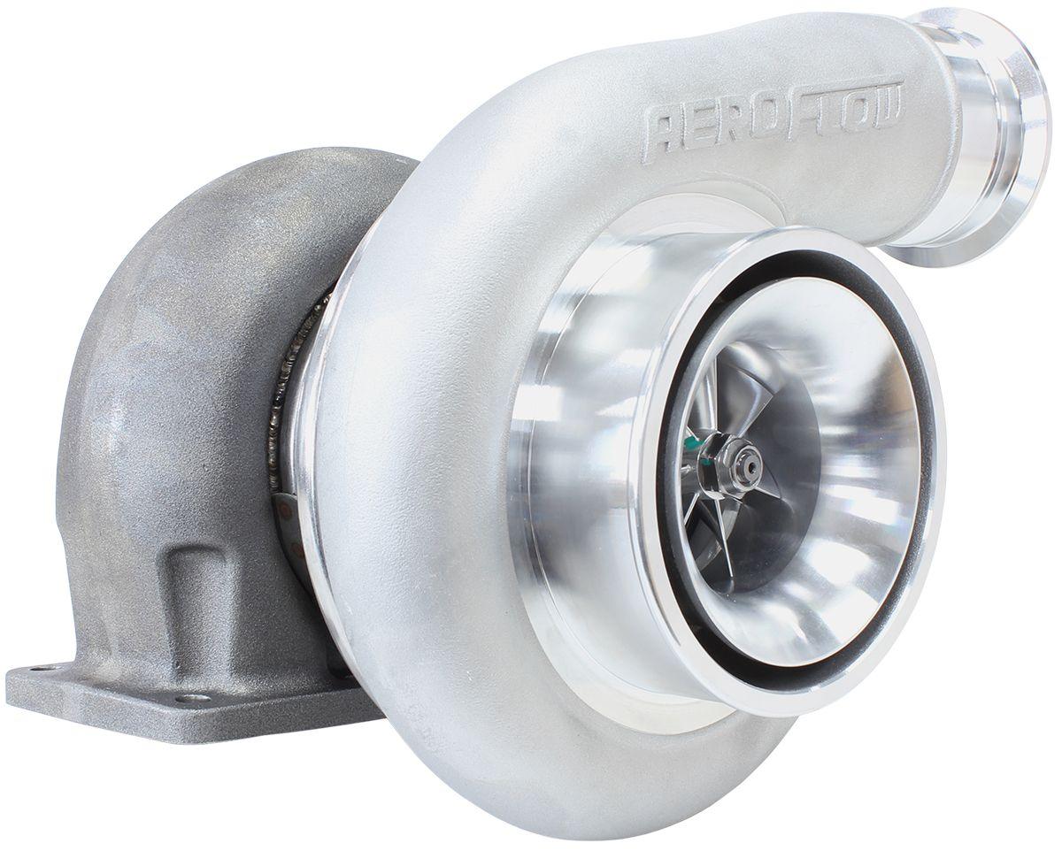 Aeroflow Performance External Wastegate, T4 Twin Entry Inlet Flange, V-Band Exhaust Flange Aeroflow BOOSTED 7588 T4 1.25 Turbocharger 1500HP, Natural Cast Finish AF8005-4027 SR