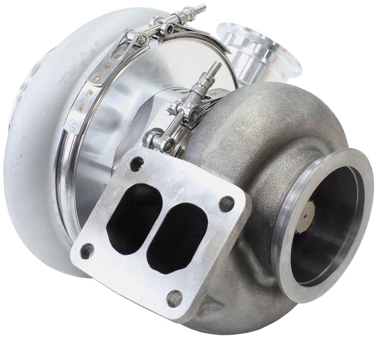 Aeroflow Performance External Wastegate, T4 Twin Entry Inlet Flange, V-Band Exhaust Flange Aeroflow BOOSTED 7588 T4 1.25 Turbocharger 1500HP, Natural Cast Finish AF8005-4027 SR