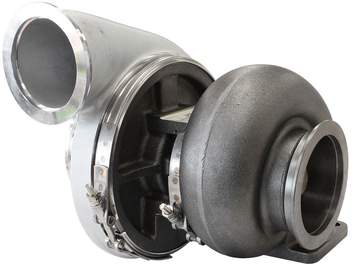 Aeroflow Performance External Wastegate, T4 Twin Entry Inlet Flange, V-Band Exhaust Flange Aeroflow BOOSTED 7588 T4 1.25 Turbocharger 1500HP, Natural Cast Finish AF8006-4027 SR