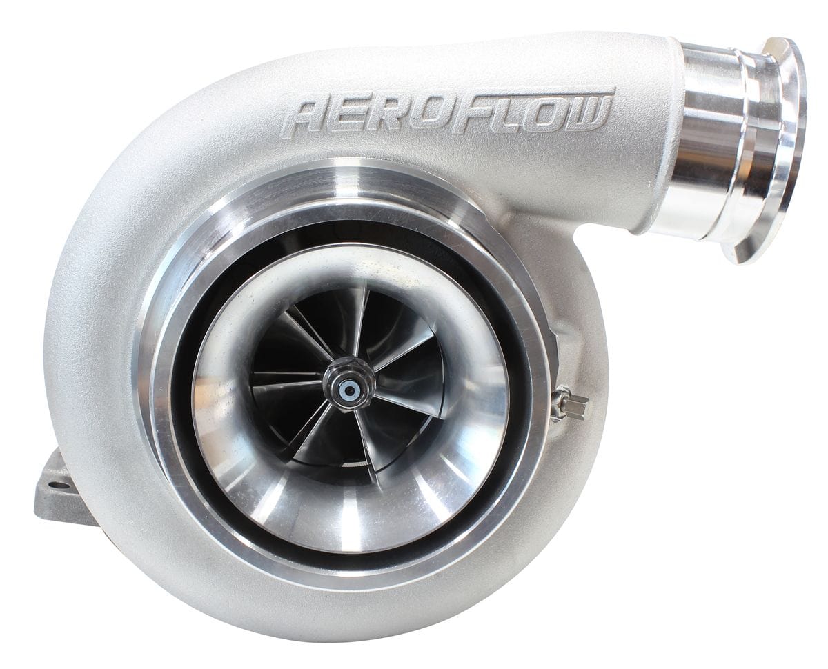 Aeroflow Performance External Wastegate, T6 Twin Entry Inlet Flange, V-Band Exhaust Flange Aeroflow BOOSTED 7588 T6 1.32 Turbocharger 1500HP, Natural Cast Finish AF8005-6010 SR