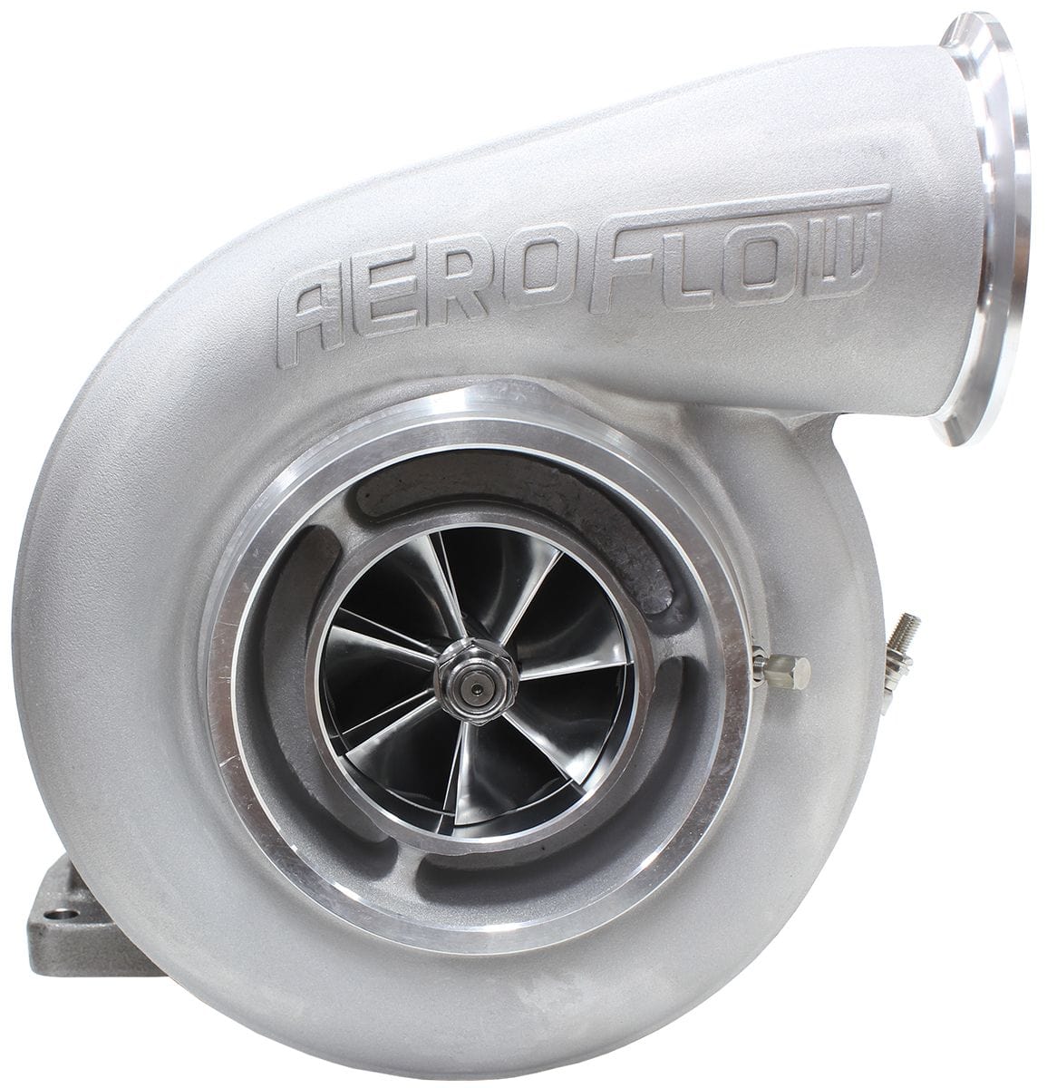 Aeroflow Performance External Wastegate, T6 Twin Entry Inlet Flange, V-Band Exhaust Flange Aeroflow BOOSTED 7588 T6 1.32 Turbocharger 1500HP, Natural Cast Finish AF8006-6000 SR