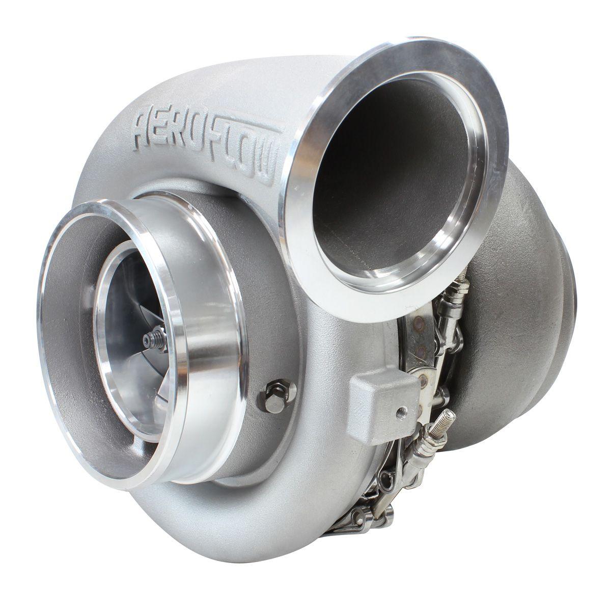 Aeroflow Performance External Wastegate, T6 Twin Entry Inlet Flange, V-Band Exhaust Flange Aeroflow BOOSTED 8077 T6 1.26 Turbocharger 1250HP, Natural Cast Finish AF8005-6000 SR