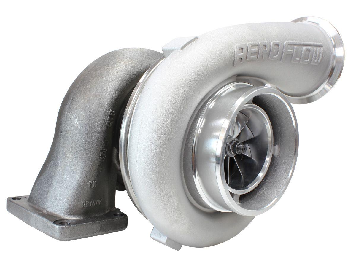 Aeroflow Performance External Wastegate, T6 Twin Entry Inlet Flange, V-Band Exhaust Flange Aeroflow BOOSTED 8077 T6 1.26 Turbocharger 1250HP, Natural Cast Finish AF8005-6000 SR