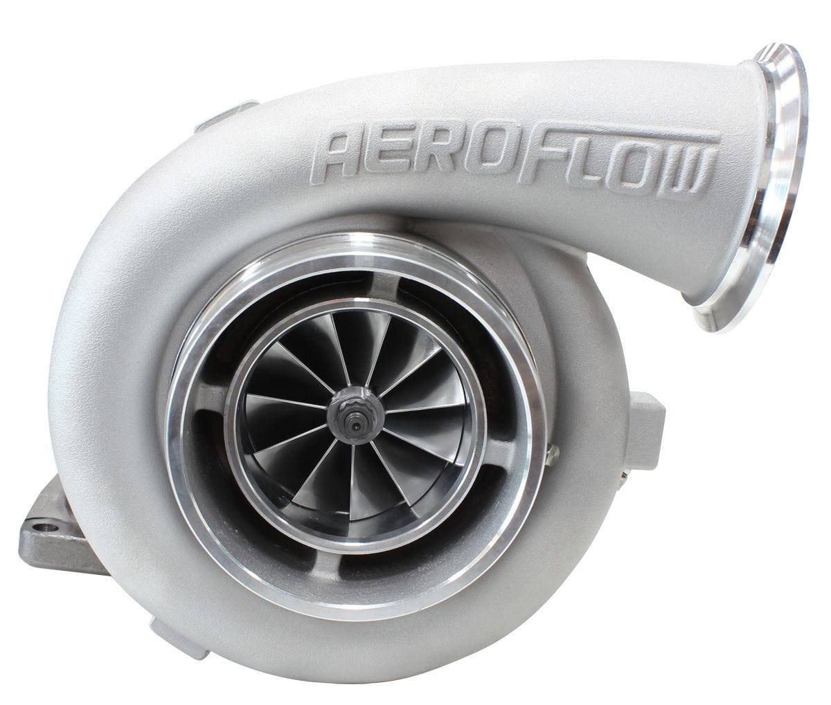Aeroflow Performance External Wastegate, T6 Twin Entry Inlet Flange, V-Band Exhaust Flange Aeroflow BOOSTED 8077 T6 1.26 Turbocharger 1250HP, Natural Cast Finish AF8005-6000 SR