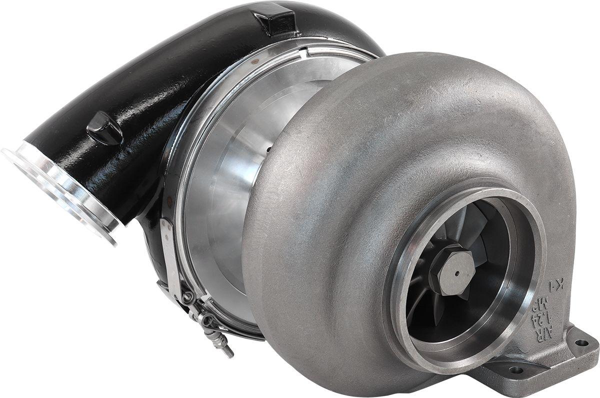 Aeroflow Performance External Wastegate, T6 Twin Entry Inlet Flange, V-Band Exhaust Flange Aeroflow BOOSTED 88102 T6 1.24 Turbocharger 2500HP, Hi Temp Black Finish AF8005-6020BLK SR