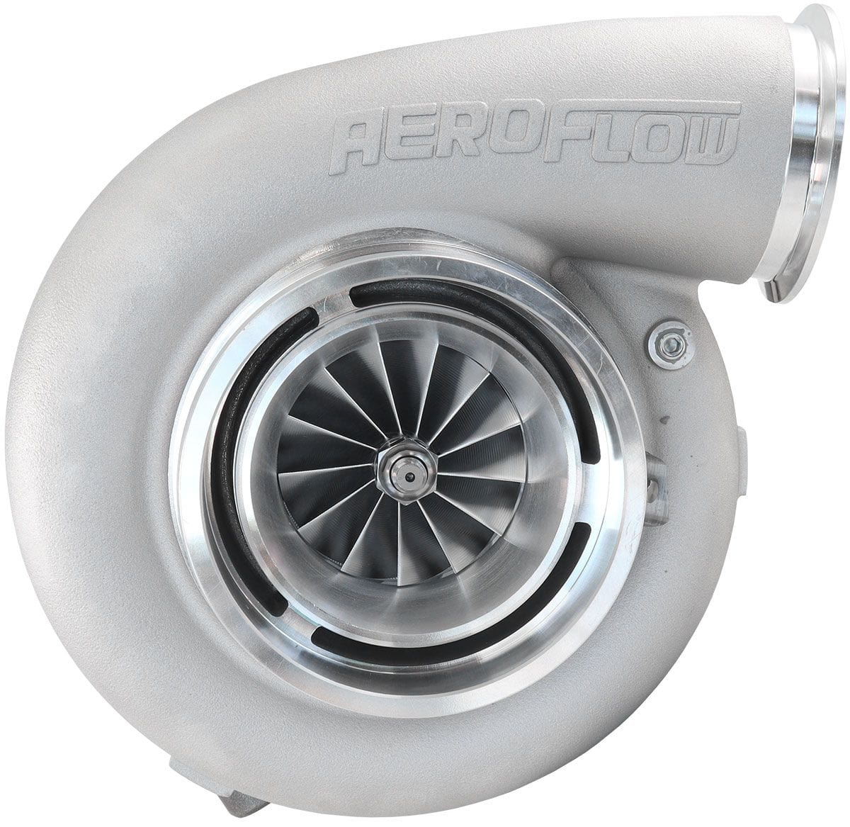 Aeroflow Performance External Wastegate, T6 Twin Entry Inlet Flange, V-Band Exhaust Flange Aeroflow BOOSTED 88102 T6 1.24 Turbocharger 2500HP, Natural Cast Finish AF8005-6020 SR