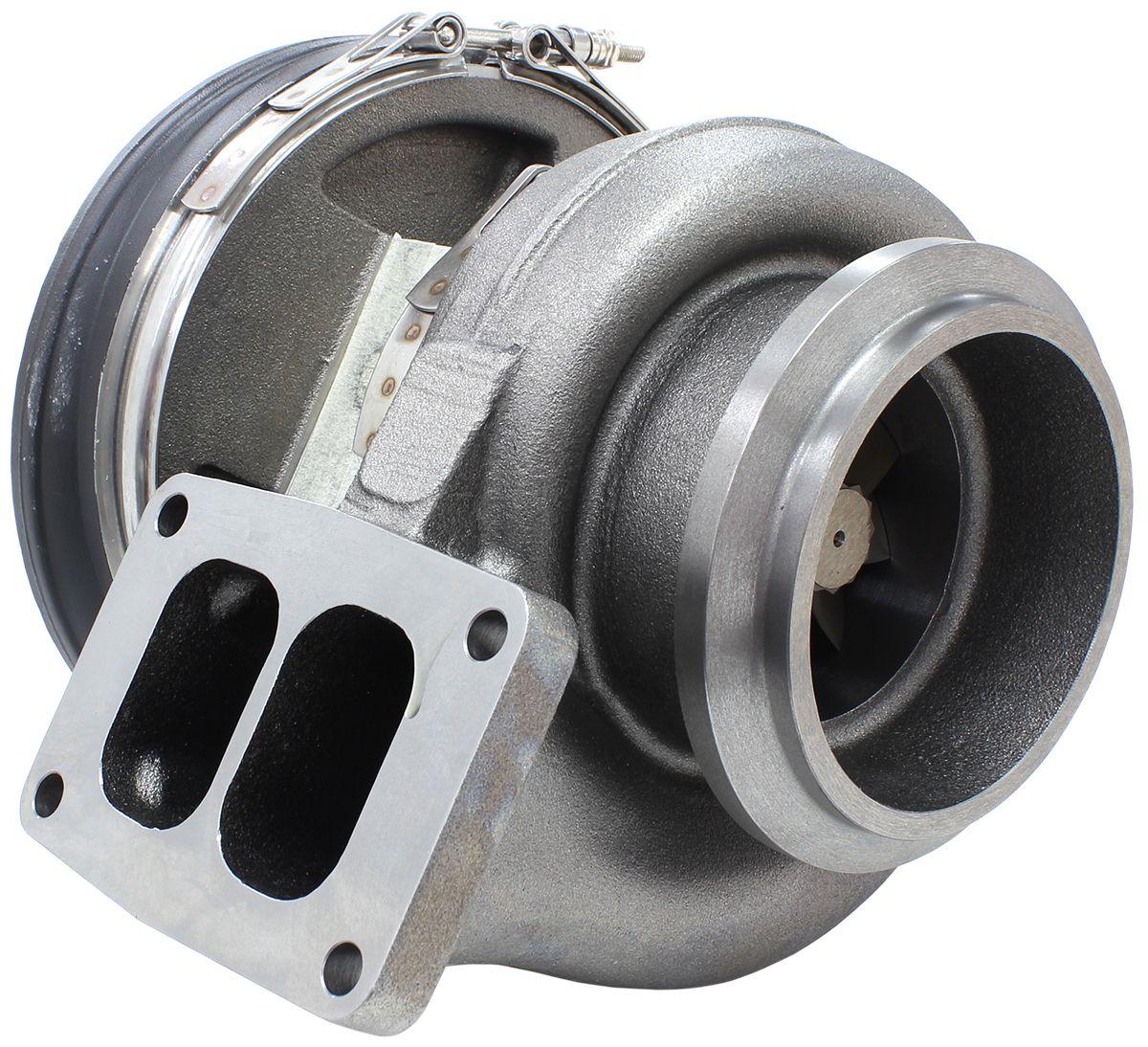 Aeroflow Performance External Wastegate, T6 Twin Entry Inlet Flange, V-Band Exhaust Flange Aeroflow BOOSTED 8888 T6 1.32 Turbocharger 1600HP, Hi Temp Black Finish AF8006-6001BLK SR