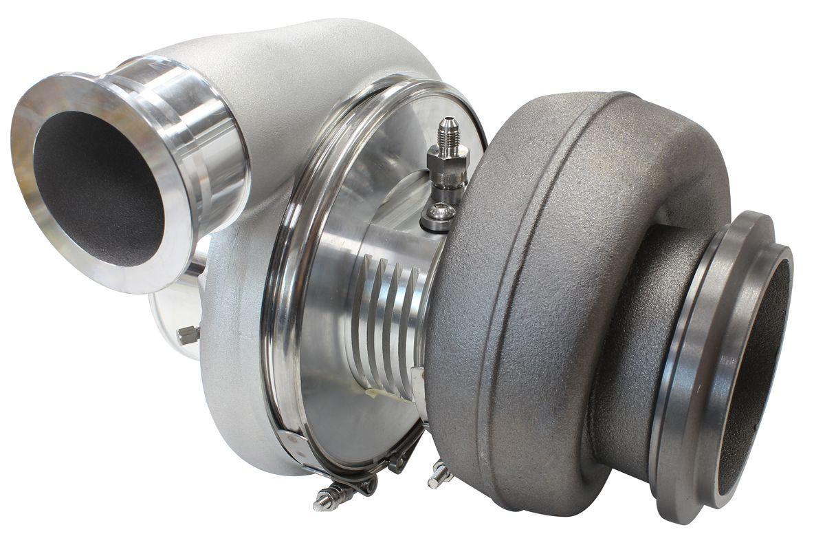 Aeroflow Performance External Wastegate, T6 Twin Entry Inlet Flange, V-Band Exhaust Flange Aeroflow BOOSTED 8888 T6 1.32 Turbocharger 1600HP, Natural Cast Finish AF8005-6011 SR