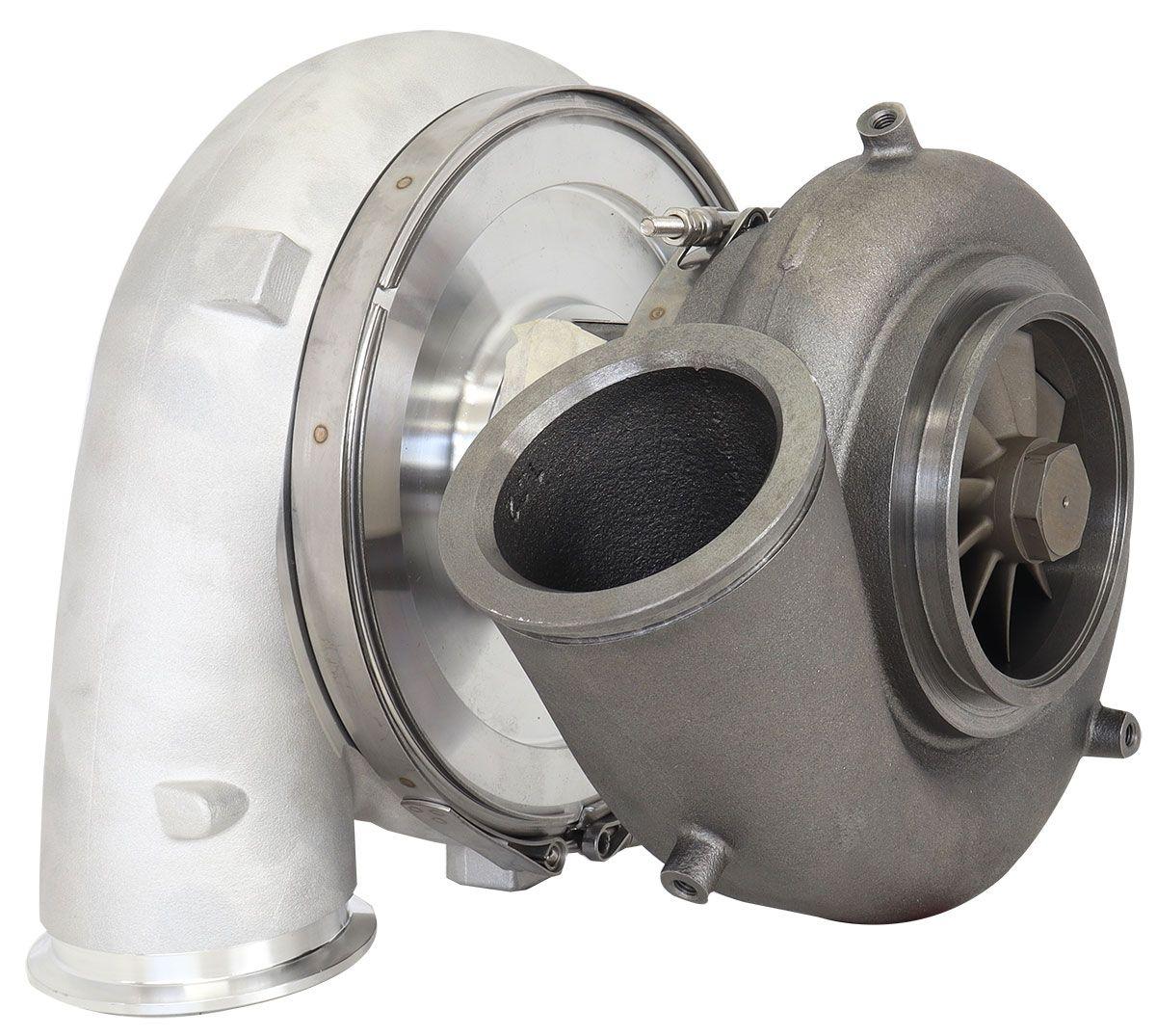 Aeroflow Performance External Wastegate, V-Band Inlet & Exhaust Flanges Aeroflow BOOSTED 102102 V-Band 1.22 Turbocharger 2500HP, Natural Cast Finish AF8006-6022 SR