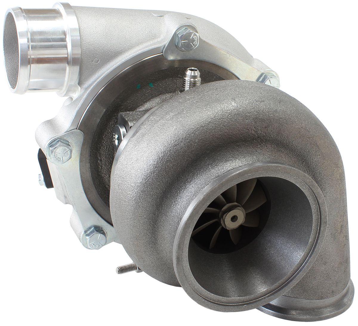 Aeroflow Performance External Wastegate, V-Band Inlet & Exhaust Flanges Aeroflow BOOSTED 4849 .72 Turbocharger 550HP, Natural Cast Finish AF8005-2010 SR