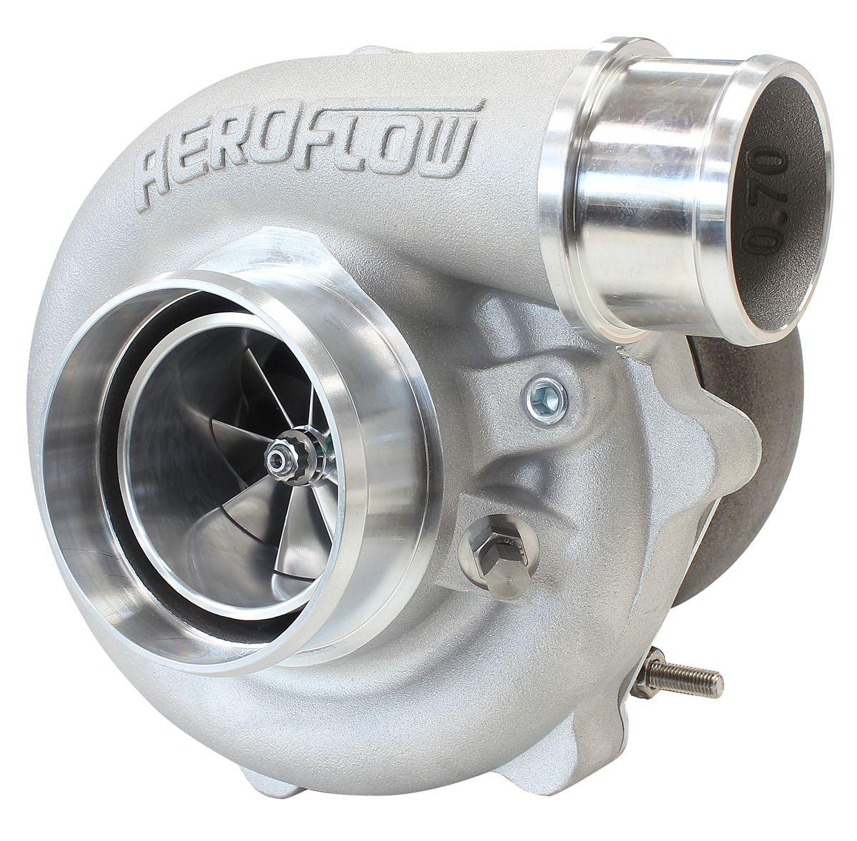 Aeroflow Performance External Wastegate, V-Band Inlet & Exhaust Flanges Aeroflow BOOSTED 5449 .72 Turbocharger 660HP, Natural Cast Finish AF8005-2015 SR